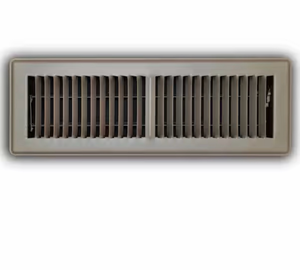 lot 294 image: 4 in x 14 in 2-Way Floor Register - Retail $20