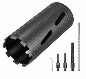 lot 299 image: Diamond Dry Core Drill Bit 4-12 in Dia 9-12 in Depth 58-11 Internal Thread - Retail $0