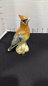 lot 1003 image: BESWICK BY GRAHAM TONGUE AMERICAN BIRD SERIES FIGURINE, CEDAR WAXWING