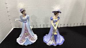 lot 1037 image: Lena Liu porcelain doll bells set of 2