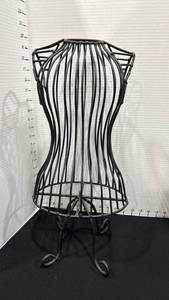 lot 1085 image: Wrought iron dress form 20inches tall