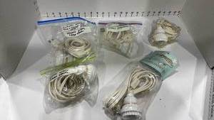 lot 1099 image: Cord and socket set for lamps