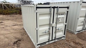 lot 50 image: Unused 9ft Modified Shipping Container with Side Door and Window CTTN 090029