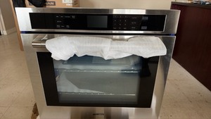 lot 117 image: Unused Hallman 30 in Single Convection Wall Oven