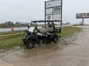 lot 702 image: Unused Black Future 6-Passenger Electric Golf Cart with Display