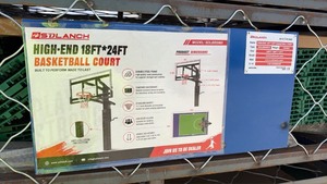 lot 1001 image: Unused High-End 18x24 ft Basketball Court
