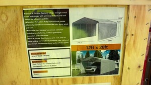 lot 1103 image: Unused SDLANCH 12 ft x 20 ft Carport SDLC1220