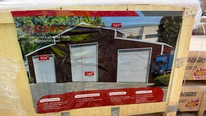 lot 1109 image: Unused SDLANCH 42 ft x 30 ft Triple Garage Metal Shed C4230FT