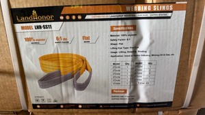 lot 1189 image: Unused LandHonor Flat Webbing Sling 61 Safety Factor LHR-SS11 Lot of 11