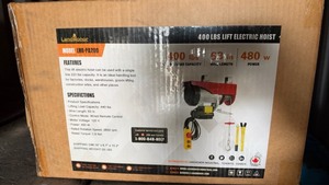 lot 1198 image: Unused LandHonor 400 lb Lift Electric Hoist 63 in Wire 480 W LHR-PA200