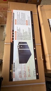 lot 1213 image: Unused LandHonor 8FT x 10FT Galvanized Apex Roof Metal Shed LHR-MS0810
