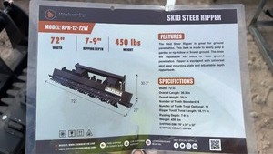lot 4024 image: Unused Wolverine Skid Steer Ripper 72 in RPR-12-72W