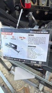 lot 4027 image: Unused Wolverine Skid Steer Sickle Bar Mower 72 in Cutter 25 Teeth SBM-12-72W