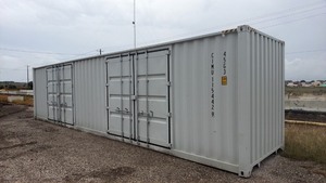 lot 4076 image: one Trip 40ft Steel Shipping Container With 2 Side Doors - CIMU1154429