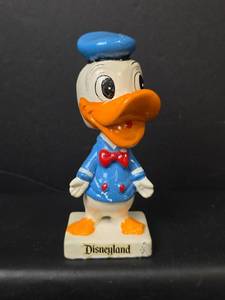 lot 108 image: 1960s Disneyland Donald Duck Bobble Head Figurine - Base Marked Japan