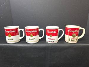 lot 115 image: 4 Campbells Condensed Soup Porcelain Mugs