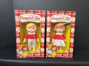 lot 118 image: 1984 Campbell Kid Collectible Dolls 7-12 in Vinyl Boy and Girl
