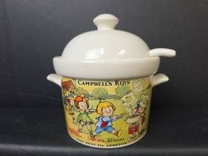 lot 125 image: 1996 Campbells Kids Lidded Soup Tureen with Ladle