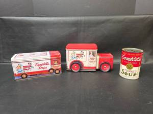lot 127 image: Campbells Soup Collectible Tins