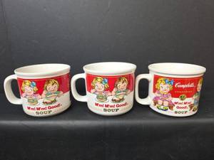 lot 134 image: Campbells Mm Mm Good Soup Mugs