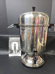 lot 166 image: Farberware Millennium Stainless Steel 12-36 Cup Coffee Urn with Manual
