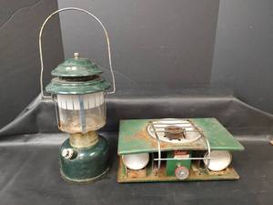lot 295 image: 1984 Coleman Camping Lantern and Picnic Stove