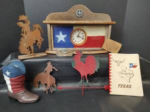 lot 316 image: Texas Cowboy Themed Decorative Items