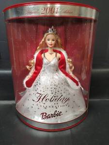 lot 344 image: NIB Vintage 2001 Special Barbie Holiday Edition