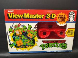 lot 351 image: NIB Vintage Tyco View-Master 3-D Teenage Mutant Ninja Turtles, 3 Reels