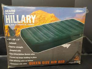 lot 356 image: NIB Sears Sir Edmund Hillary, Queen Size Air Bed, 78 x 60 in