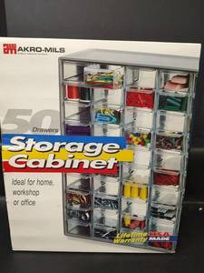 lot 364 image: NIB Akro-Mils, 50 Drawer Storage Cabinet