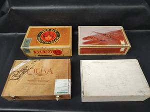 lot 386 image: Cigar Boxes, One Wooden with Latches