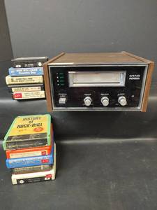 lot 391 image: Vintage Craig 8-Track Tape Player, 117V AC 60Hz, Model 3205 with 8 Tracks