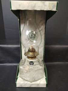 lot 397 image: Lamplight Farms Oil Lamp with Chimney