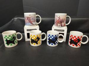 lot 405 image: NIB Dinotopia Coffee Mugs and Scottie Dog Mugs