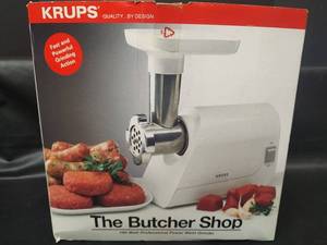 lot 408 image: KRUPS, The Butcher Shop, 150 Watt Meat Grinder, Model 402, with Manual