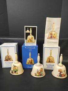 lot 431 image: Vintage Goebel M.J. Hummel Annual Bells, See Pics for Dates