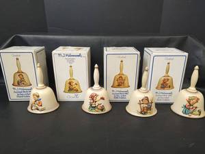 lot 432 image: Vintage M.J. Hummel Goebel Annual Bells