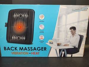 lot 433 image: HealthTouch Back Massager Pad with Vibration and Heat, Home and Auto