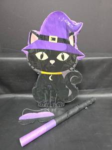 lot 488 image: Black Cat Witch Pinata with Blindfold and Stick