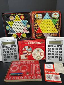 lot 625 image: Vintage Games and Spirograph. Need Marbles for Chinese Checkers