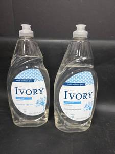 lot 658 image: Ivory Dish Soap Classic Scent 24 fl oz 709 mL Lot of 2