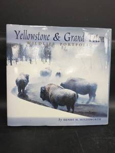 lot 660 image: Yellowstone & Grand Teton Wildlife Portfolio Book by Henry H. Holdsworth
