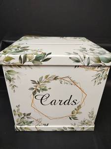 lot 676 image: Gift Card Box- For Cards, Money Cards,  Lettering Gift Card Holder