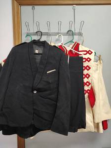 lot 687 image: Vintage Ostwald Band Uniform, Jackets and Trousers Argonia, Kansas Patch