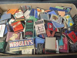 lot 711 image: Vintage Assorted Advertising Matchbook Covers