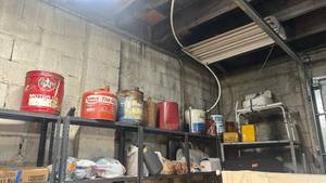 lot 9 image: 11 Lot of Vintage-Branded Fuel & Oil Cans Eagle Sunoco Ford Midwest Can KAM-KAN XDI