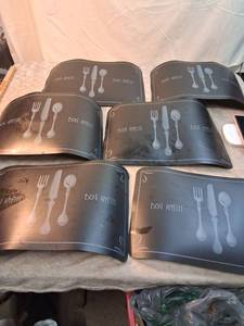 lot 21 image: Bon App�tit Placemats Single-sided 17 x 11 Set of 6