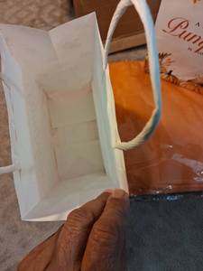 lot 100 image: A Little Pumpkin is On The Way Gift Bags and Tissue Paper Bundle