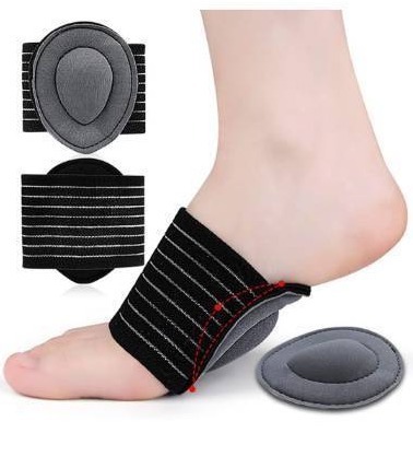 lot 47344 image: Compression Arch Support Plantar Fasciitis Orthotic Support Sleeves for Men and Women, Foot Arch Relief for Flat Feet, Fallen Arches, Low Arch, High Arch, Foot Swelling - Retail $10